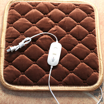坐椅垫安全调温小电热毯 加厚单面绒45*45(220v)加热垫-棕色_现价-1元