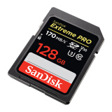 闪迪（SanDisk）128GB SD存储卡 U3 C10 V30 4K至尊超极速版数码相机内存卡 读速170MB/s 写速90MB/s