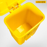 黄色垃圾桶 40L 脚踏垃圾桶