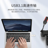 SSK飚王USB3.1 U盘 银色 FDU010 金属外壳 高速读写 流年 128G