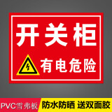 電源櫃有電危險警示牌工廠消防安全警示牌配電箱當心觸電高低壓配電房