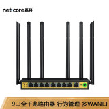 磊科（netcore）B11全千兆9口企业级无线路由器 5G双频多WAN口 家用wifi穿墙 Qos+行为管理 带机量80