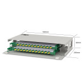 神盾卫士（SDWS)24口24芯ODF光纤配线架ST单模满配含尾纤和法兰适用19英寸机柜机架式SO-ST24S