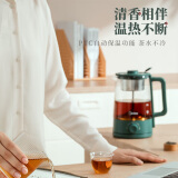 美的（Midea）养生壶智能复古喷淋式煮茶器煮茶壶烧水壶1L 电热水壶迷你玻璃花茶壶养生壶 MK-ZC10X1-103