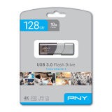 PNY USB 3.0商务U盘 滑盖设计时尚便利 密封包装优盘 全新非USB3.1 128GB Turbo Attache 3