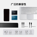 三星（SAMSUNG） 1TB Type-c USB 3.1 移动固态硬盘（PSSD） T5 黑色 传输速度540MB/s 安全便携