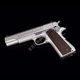 战鹰zy1m1911全金模型高端空仓挂机玩具 半金属银色 1