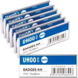 优和（UHOO） 6692 别针胸牌 银色底盖  内芯可替换 工作牌 员工牌 工号牌