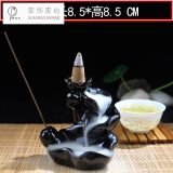 致年华 倒流香炉陶瓷香炉倒流高山流水创意居家摆件香道小和尚香薰塔香炉 小莲花