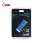 SSK ssk飚王usb3.0高速多合一读卡器TF SD卡单反相机二合一读卡器331