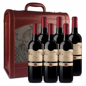 有券的上、历史低价：贵妇小多美Dome干红葡萄酒750ML*6支整箱礼盒装+凑单品