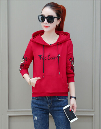 女装 卫衣 岚诗妮薇 京东优选湖娜2018秋冬季新款卫衣女宽松加绒加厚