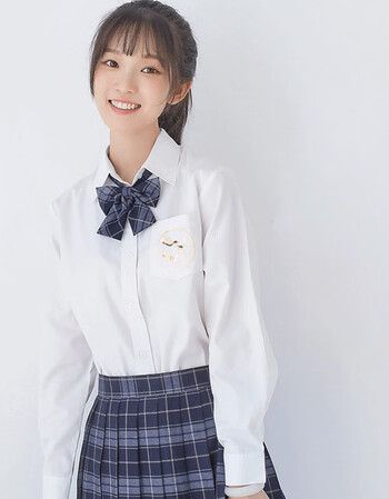 恒源祥jk制服白衬衫日系学生秋季长袖基础款女式气质打底衫女士冬季内