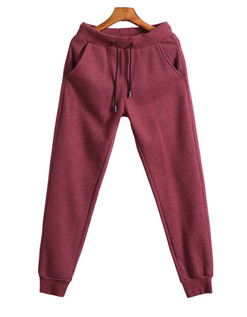 冬季加厚保暖男士休闲运动裤修身1 红色 3xl