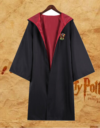 全套格兰芬多儿童魔法袍围巾霍格沃茨校服周边格兰芬多魔法袍红成人l
