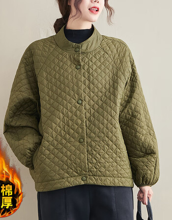 女士加肥薄款小棉袄棉服加大300斤特大200斤显瘦外套