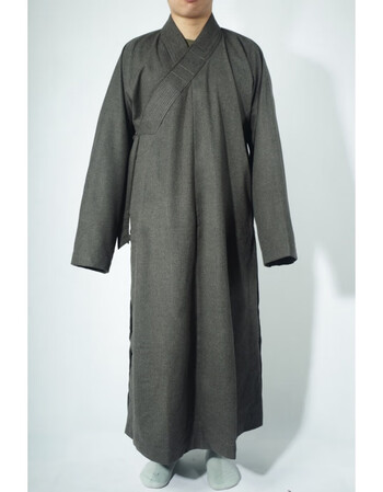 僧服秋冬大褂出家师父比丘比丘尼和尚服柔软舒适保暖僧衣 深灰色 35