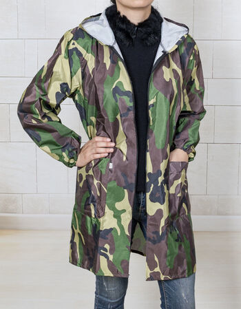 男士拉链罩衣成人女士轻度防水防尘防油烟围裙连帽工作服厨房长袖国潮