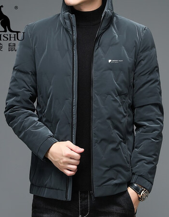 袋鼠羽绒服男休闲百搭外套男时尚短款男士防寒轻薄羽绒服户外上衣男装