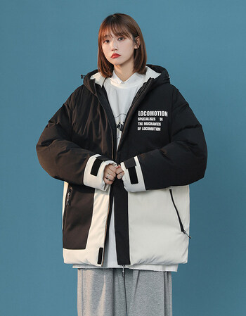 青少女派克羽绒服中学生女生东北工装加厚外套女秋冬季