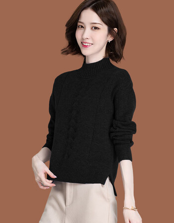 羊绒衫女衫女高腰短款毛衣配子洋气打底衫秋冬毛线衣线衫内搭女式女士