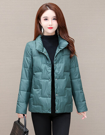 欧偲麦棉服女短款冬季减龄秋冬季收腰时尚小棉袄女棉衣女外套韩版1082