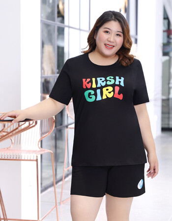 胖妹胖人妇女显瘦遮肚子遮手臂夏季新品大码女装胖mmt恤200斤女遮肉