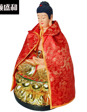 观音菩萨披风佛像披肩衣服道家财神服佛袍织锦佛衣定做红色25cm