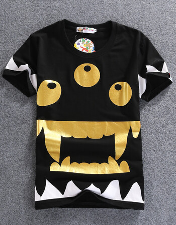 2018潮牌恶魔果实短袖t恤衫男女夏季纯棉大码devil nut情侣装半袖