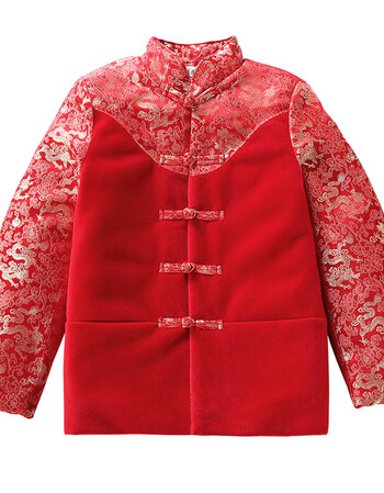 古莱登儿童拜年服男童唐装季新年装过年喜庆宝宝装中国风周岁礼服