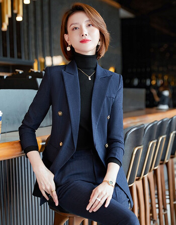 樱之花淑女坊职业装女装套装小西装女高端气质女神范纯色修身职场商务