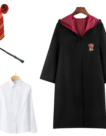 格兰芬多学院周边赫敏校服 cosplay校服斗篷 格兰芬多风袍 衬衫 领带