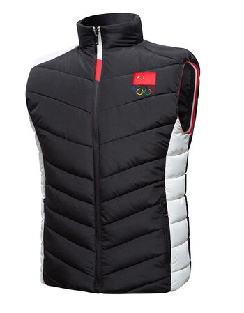 彬述国家队运动员马甲男女训练国服背心无袖外套体育生坎肩教练棉马夹