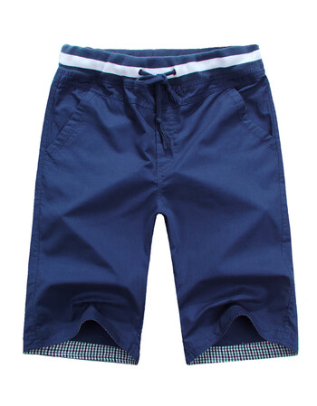 宽松五分裤夏季新款男士潮流工装裤短裤深蓝色4xl