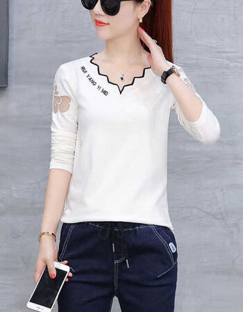 s 75-90斤>可爱减龄休闲女上衣年轻款复古