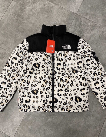 豹纹棉服宽松百搭男女情侣款立领外套加厚保暖棉衣休闲酷奇boybo豹纹m