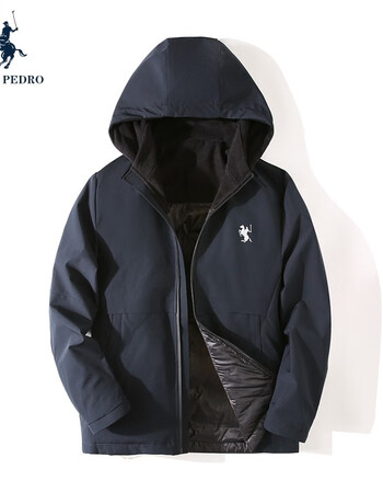 橦华保罗彼得精选2109paulopedro保罗彼得冬季时尚双面穿夹克藏青色