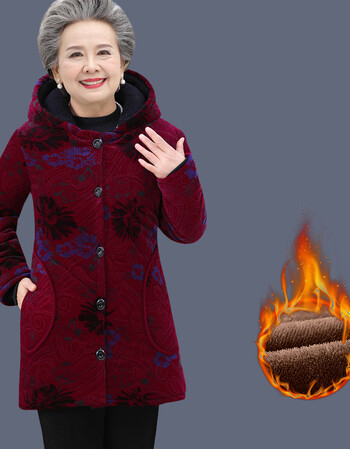 奶奶棉衣外套妈妈老年人冬装女棉袄老人太太秋冬衣服冬季妈妈装减龄加