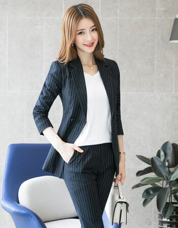 装韩版时尚气质女士休闲西服 宝蓝色 s【图片 价格 品牌 报价】-京东