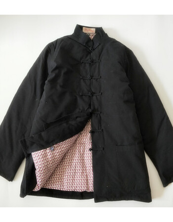 冬季棉老粗布唐装手工棉花袄男可拆卸内胆冬款棉衣外套男士棉服 黑色