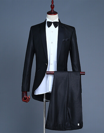 男士礼服小燕尾西服魔术表演指挥服装美声歌手演出服爵士套装舞蹈2019