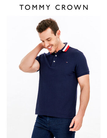 tommy crown2019年春夏上新男士短袖t恤 藏青色 165/s