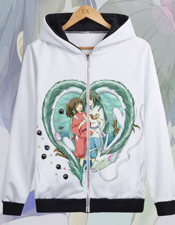 千与千寻卫衣宫崎骏白龙小千动漫周边外套男女生彩印透气定制 06 xl