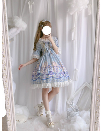 lolita裙【tuye】國牌原創 寶石國兔 lolita op姬