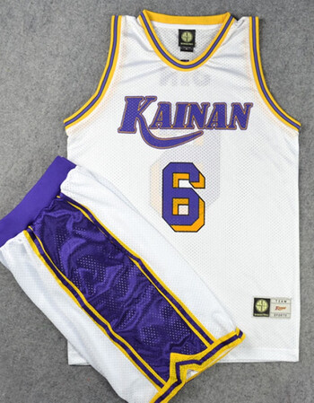 球衣队服海南号神宗一郎篮球衣背心篮球服套装白色2019 4号牧绅一