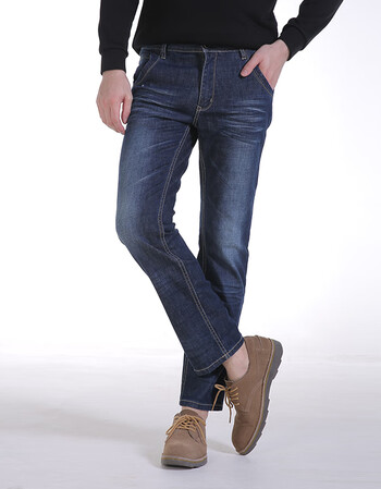 威鹏秋季2019直筒牛仔裤男修身中低腰弹力男士休闲裤长裤男装883008裤