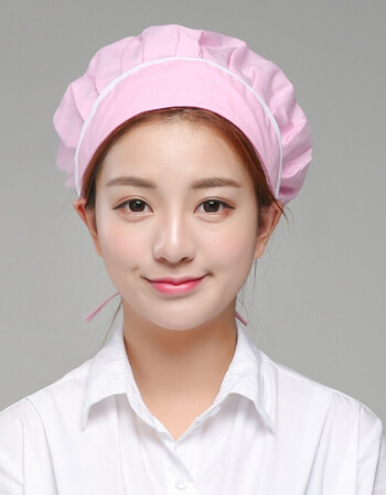 莫方 厨师帽女厨房卫生工作帽子防油烟食堂餐厅食品面包店烘焙透气