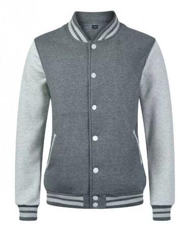 灰色 灰色纽扣棒球服 s