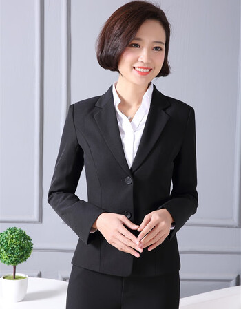 夏尔维纳秋冬职业装三件套装工装西装大码大学生面试正装银行工作服女