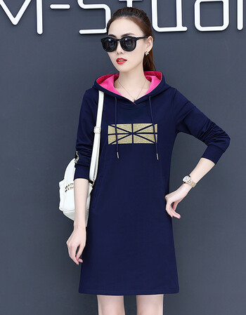 女装 卫衣 寇歌蒂 女生卫衣卫衣女卫衣女宽松连帽卫衣女春秋2018新款